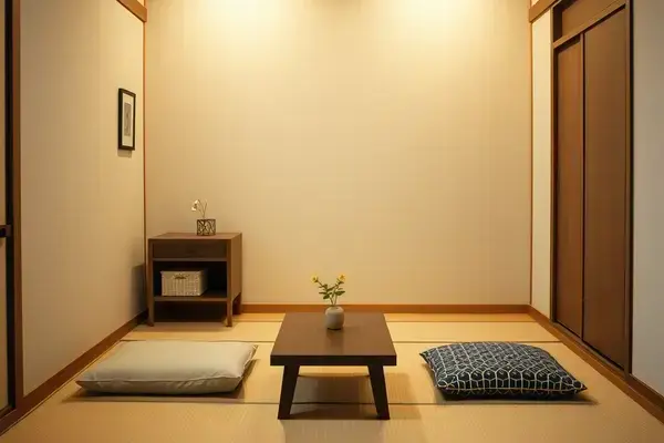 居心地の良い寝室のコーナー
