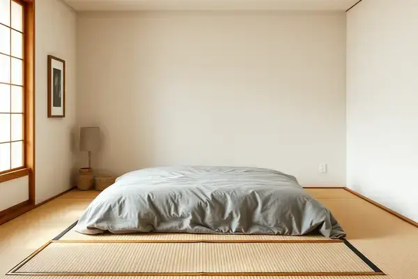 畳を活かした寝室